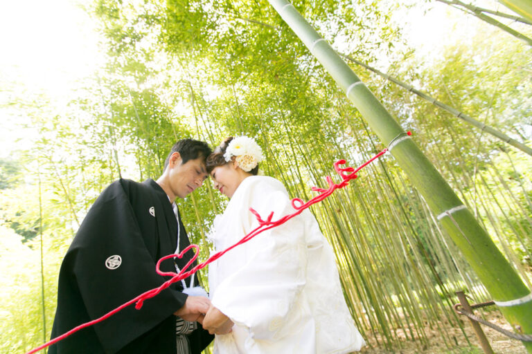 京都の嵐山で結婚式の前撮り