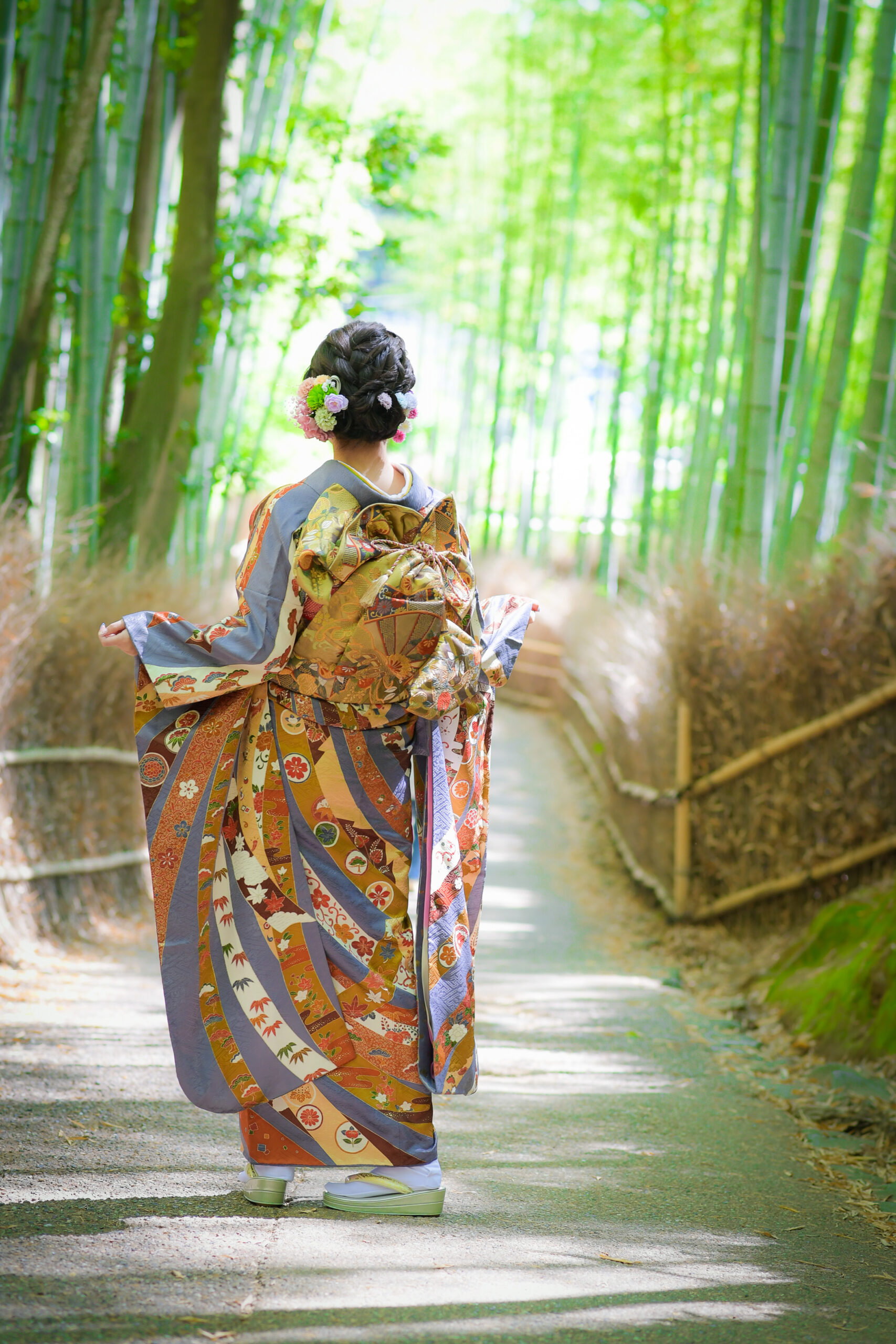 成人式の前撮り・振袖のフォトギャラリー| 京の花嫁| 成人式当日の振袖 